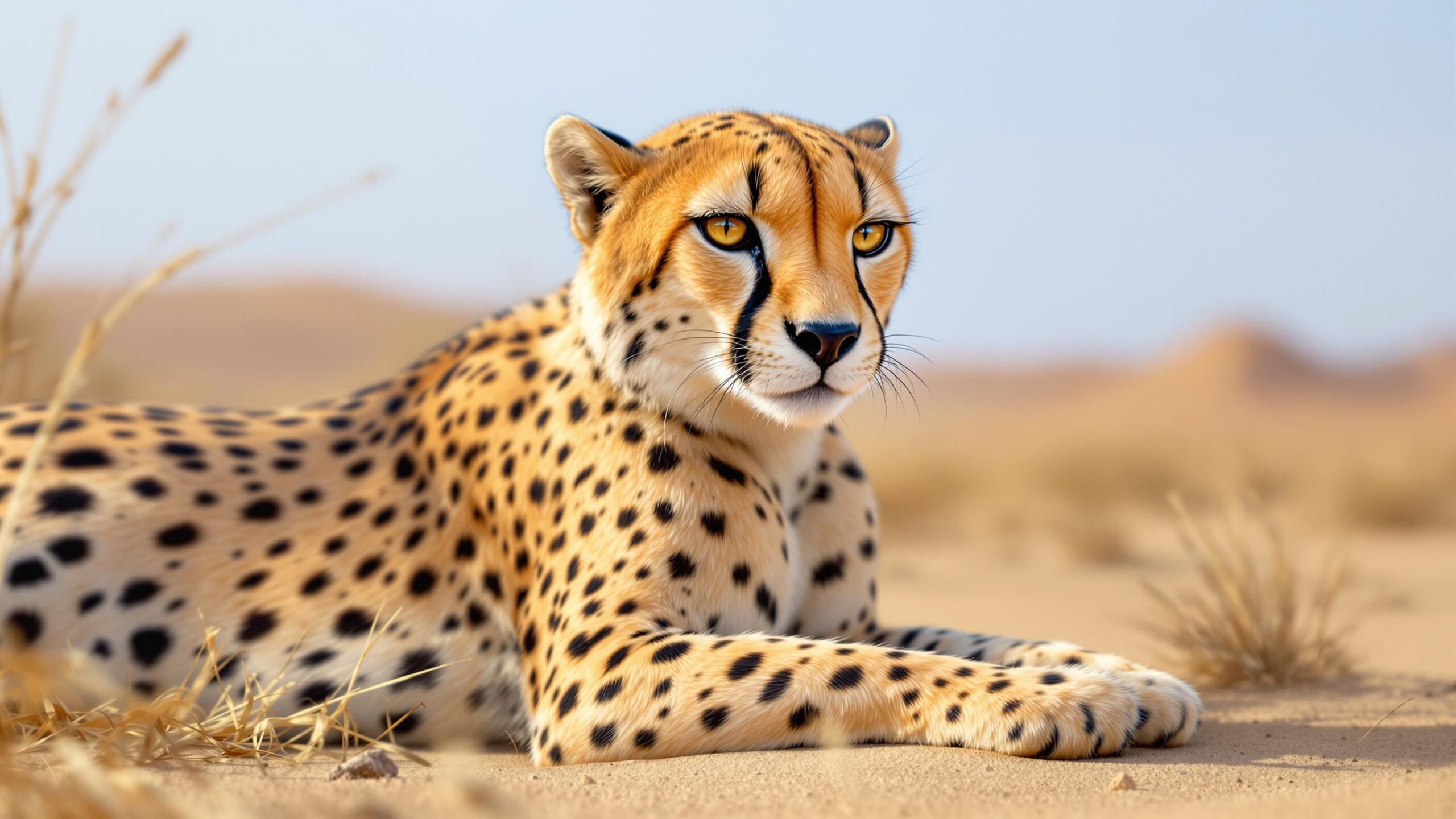 Asiatic Cheetah Closeup