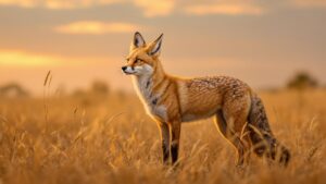 Bengal fox in feild