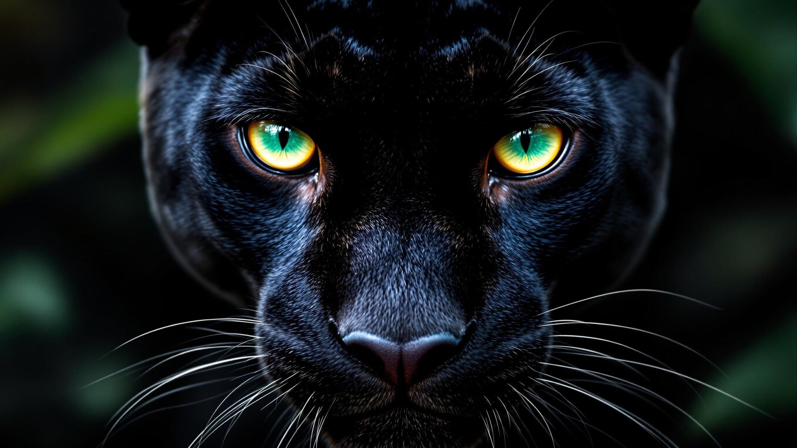 Black panther closeup