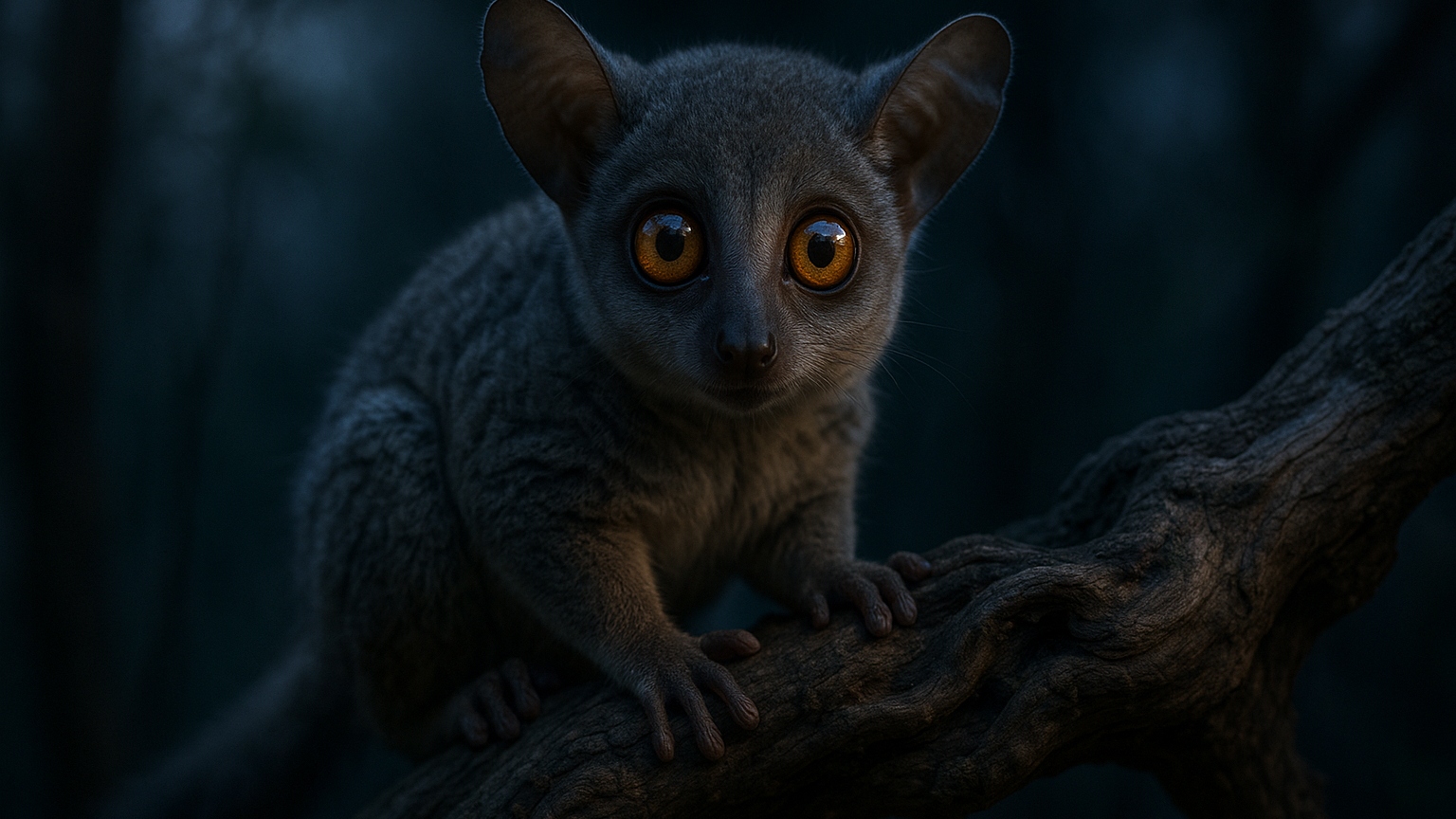 Bush baby on branch