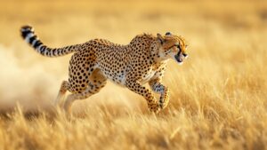 Cheetah in grass