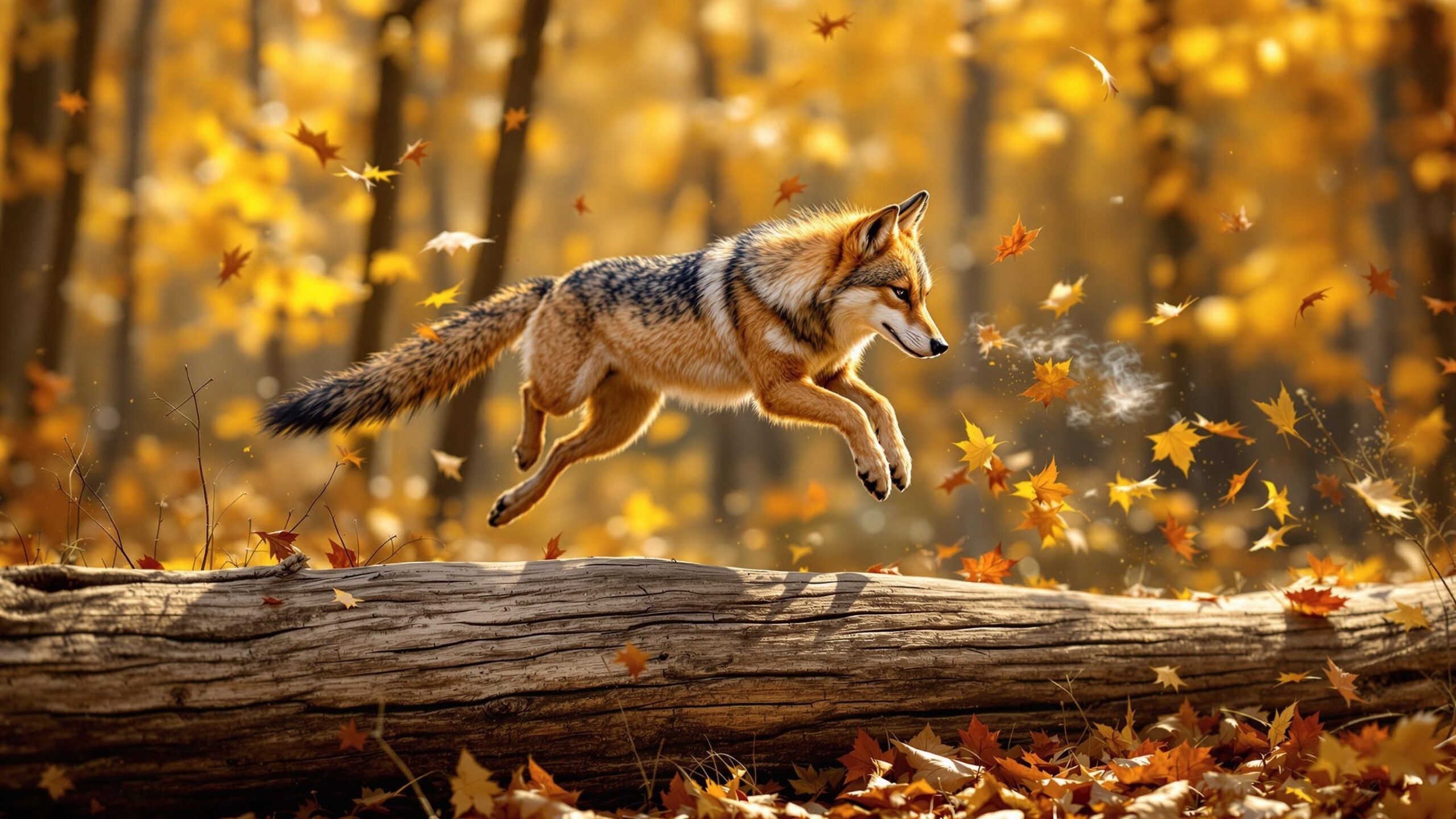 Eastern Coyote in the fall