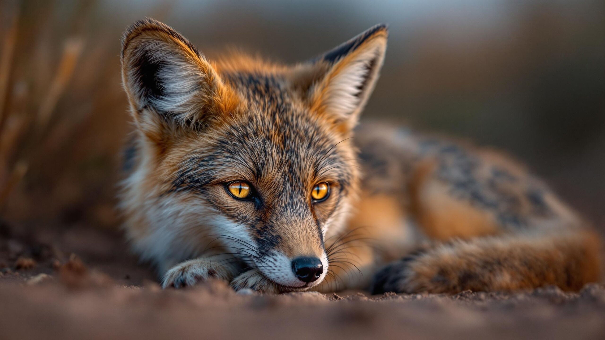 Hoary Fox closeup