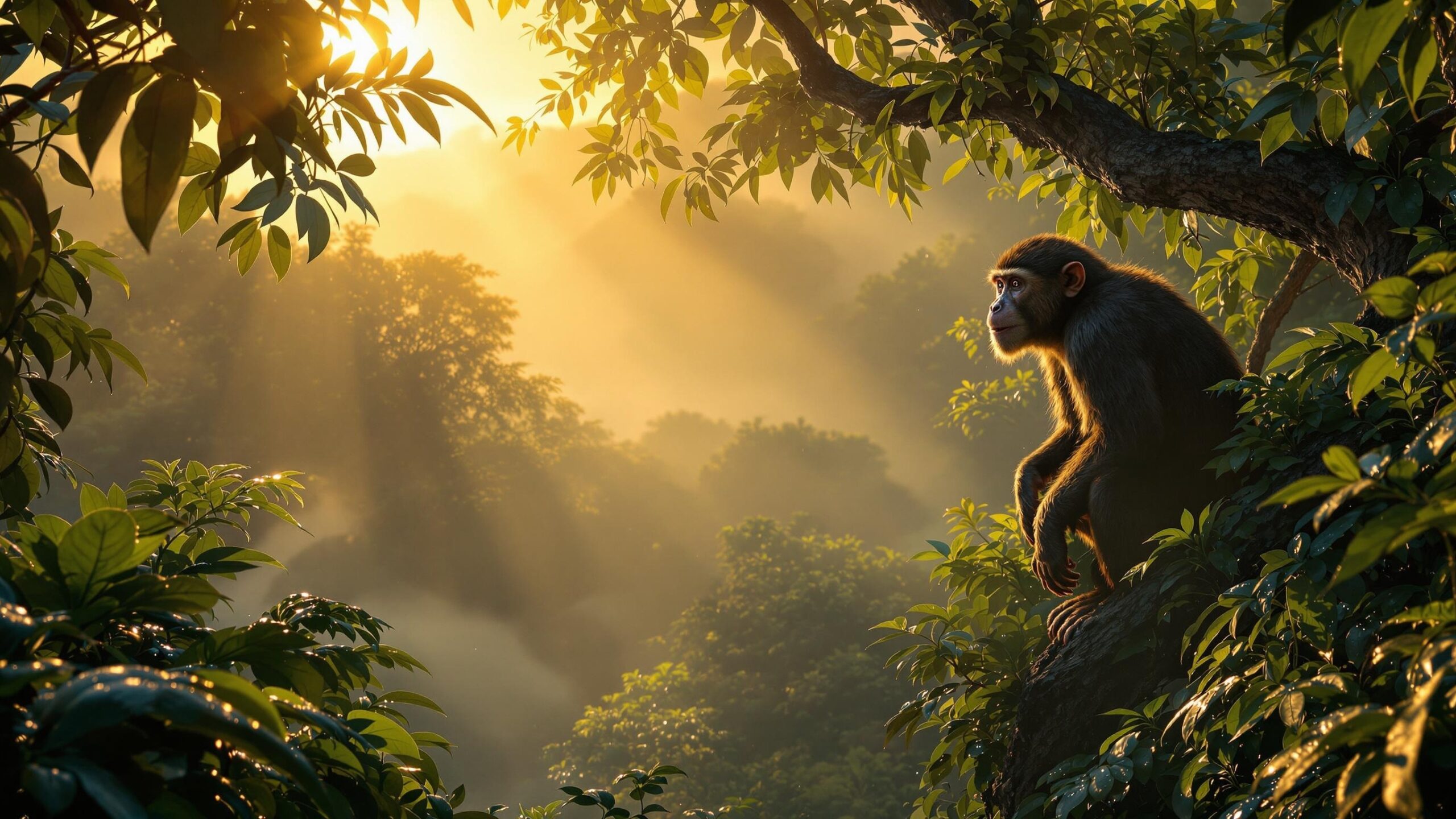 Howler monkey in the sun
