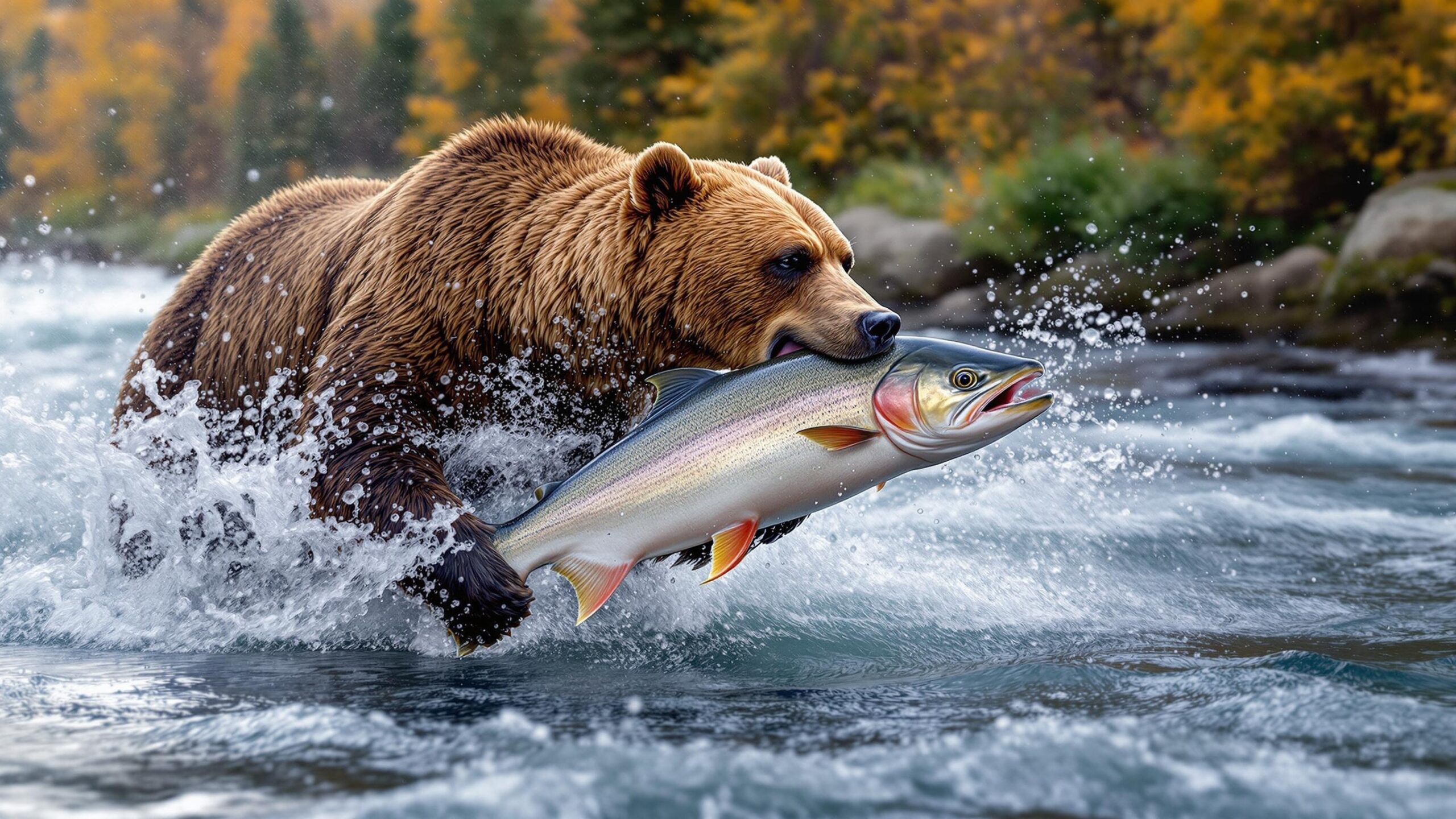 Kodiak Bear with fish