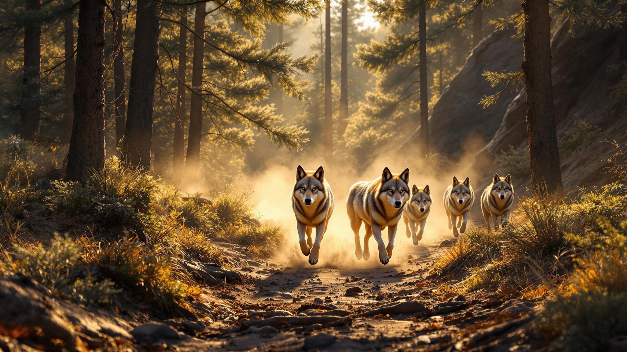 Mexican wolf pack