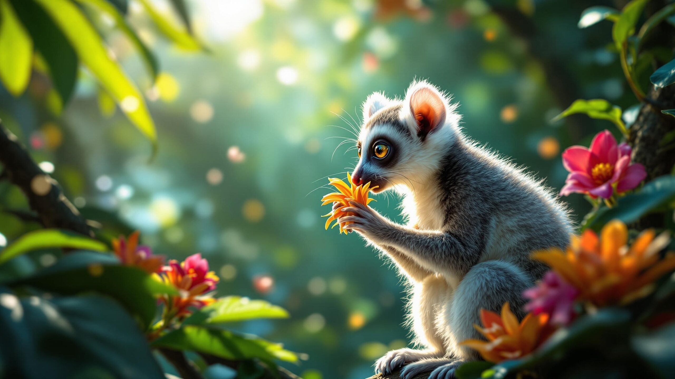 Mouse Lemur eating