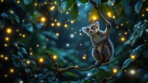 Mouse Lemur on Branch