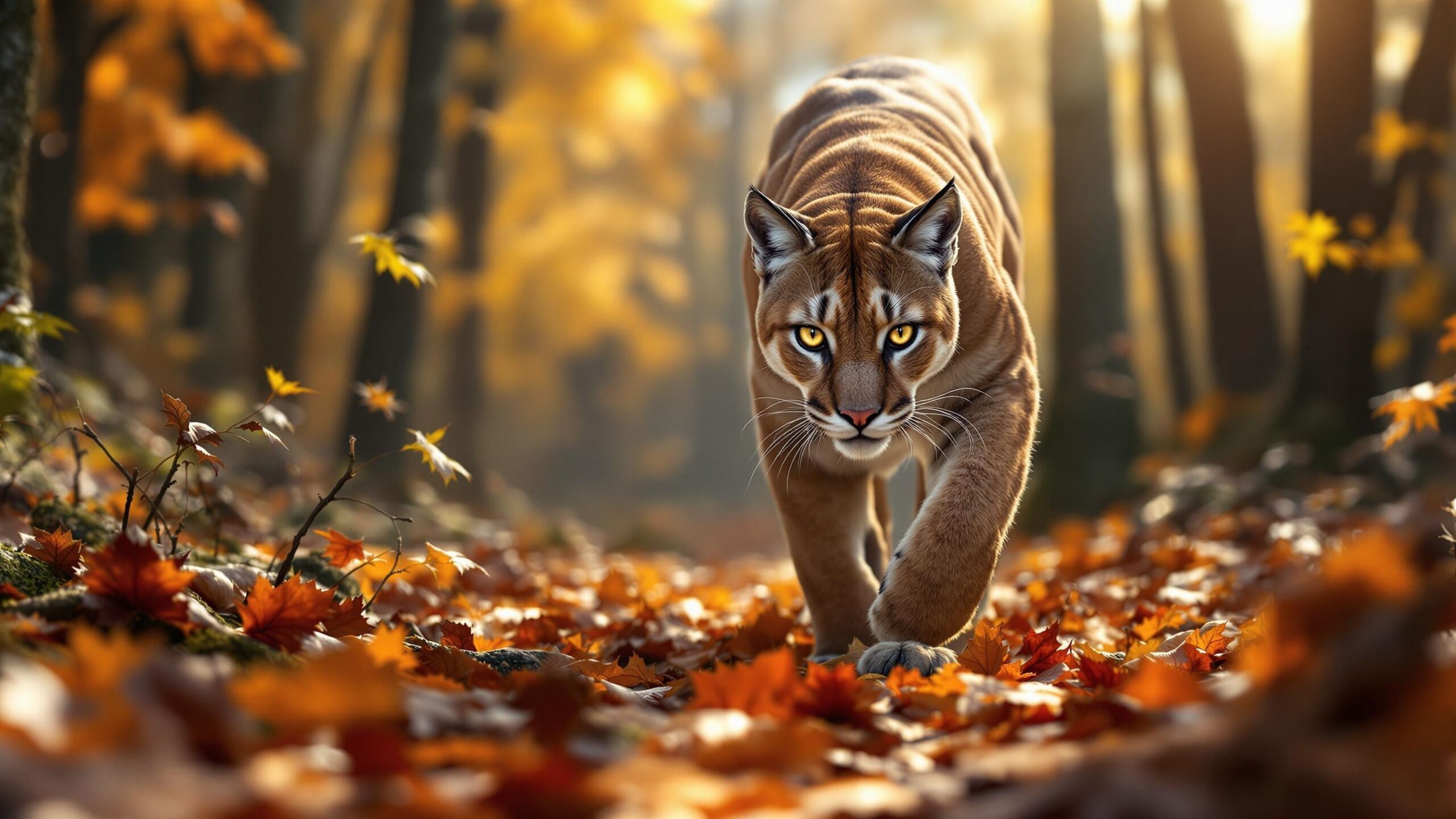 North American Cougar during fall