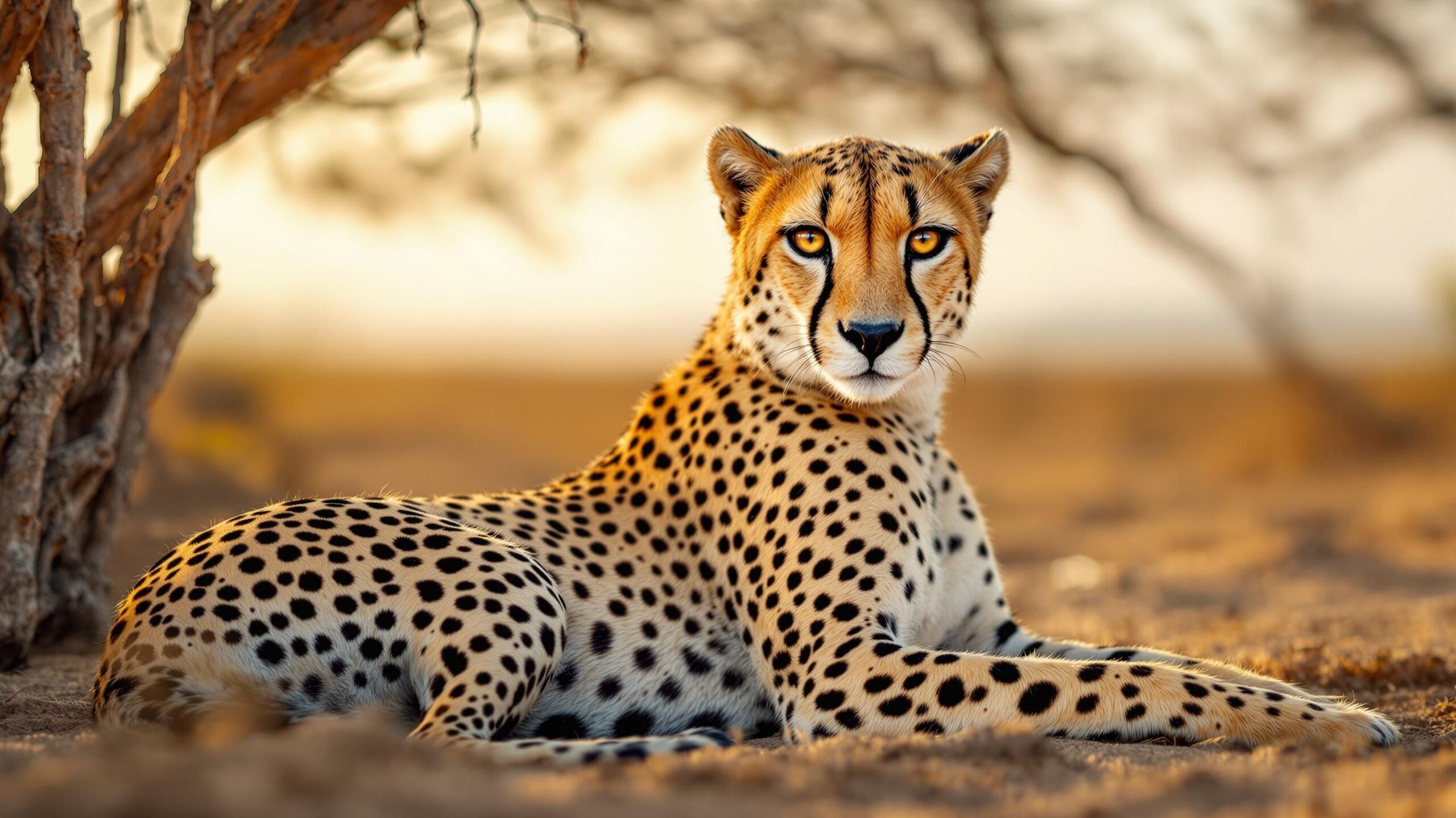 Northeast African Cheetah closeup