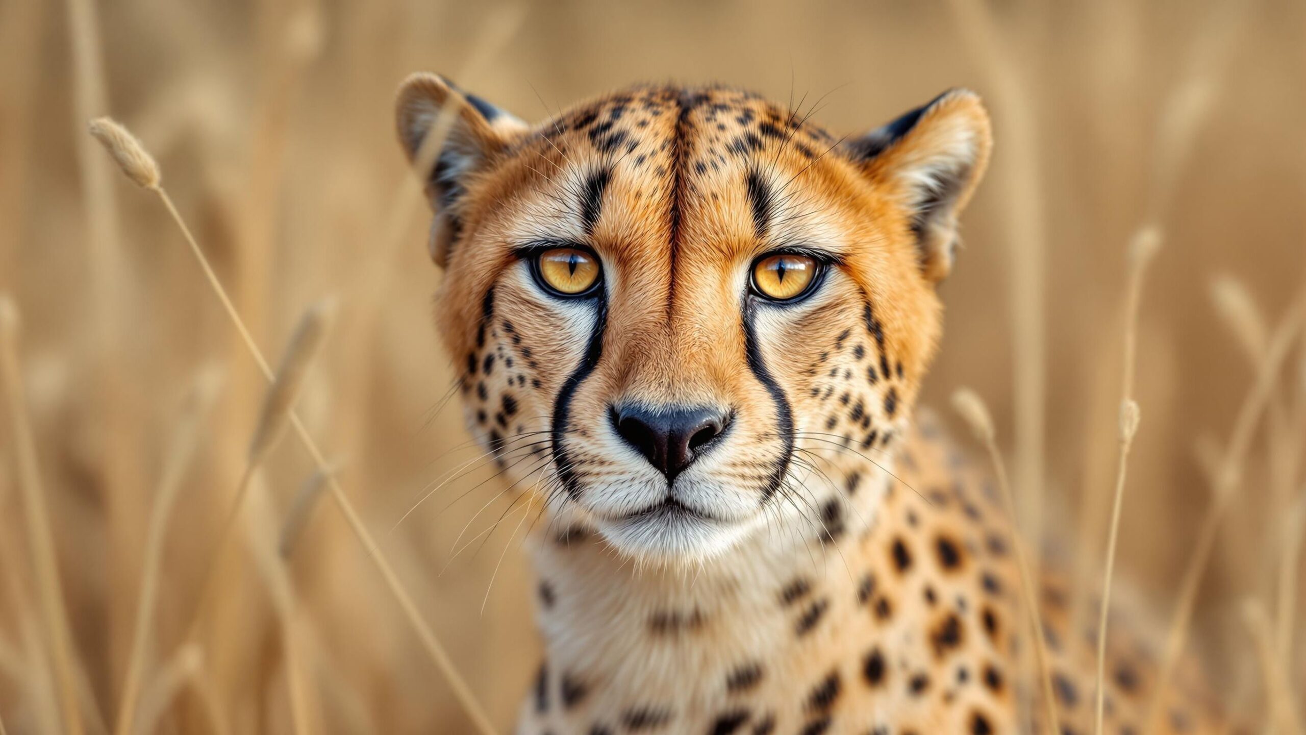 Northwest African Cheetah Closeup