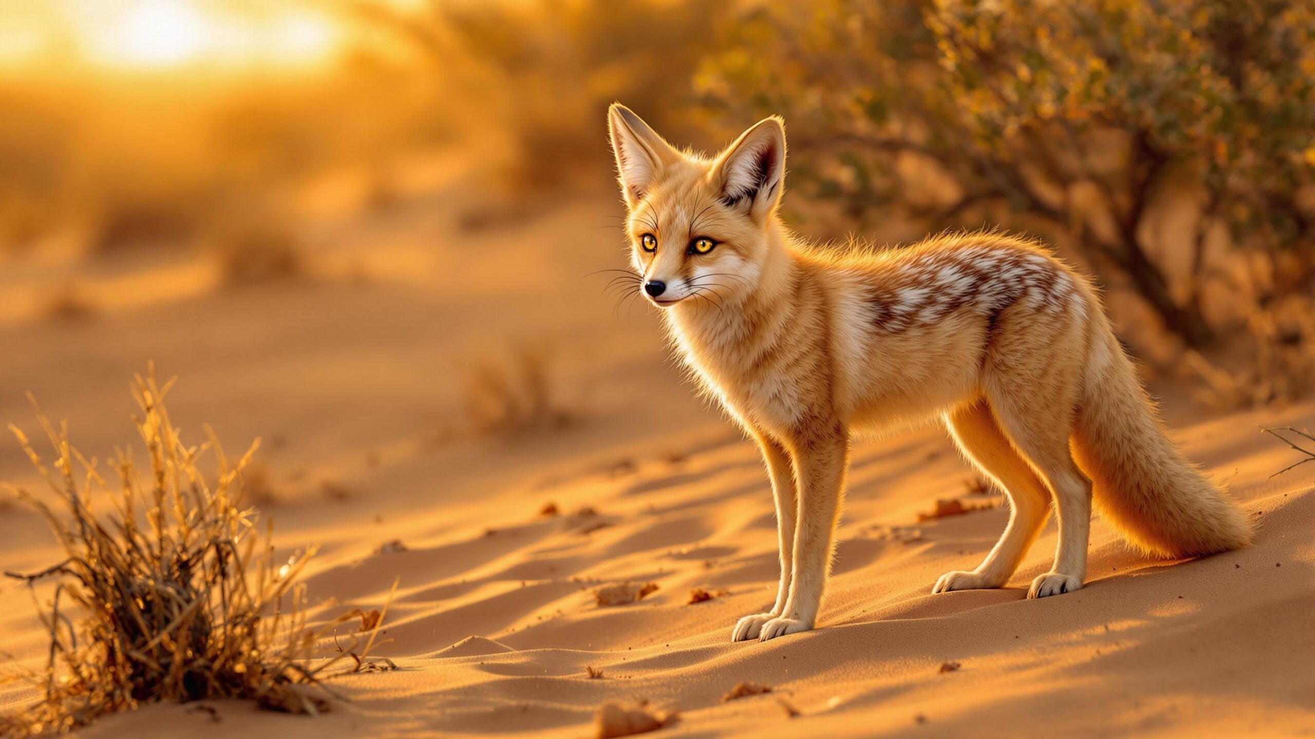 Pale fox closeup