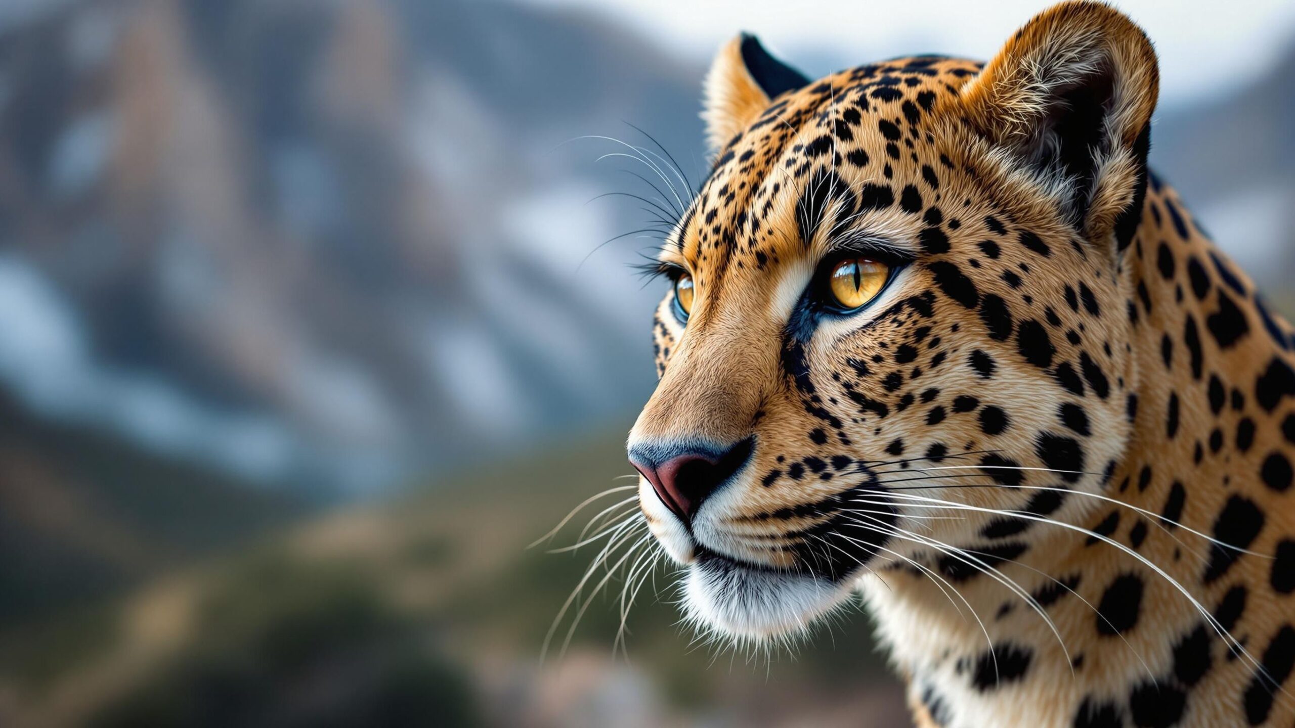 Persian Leopard closeup
