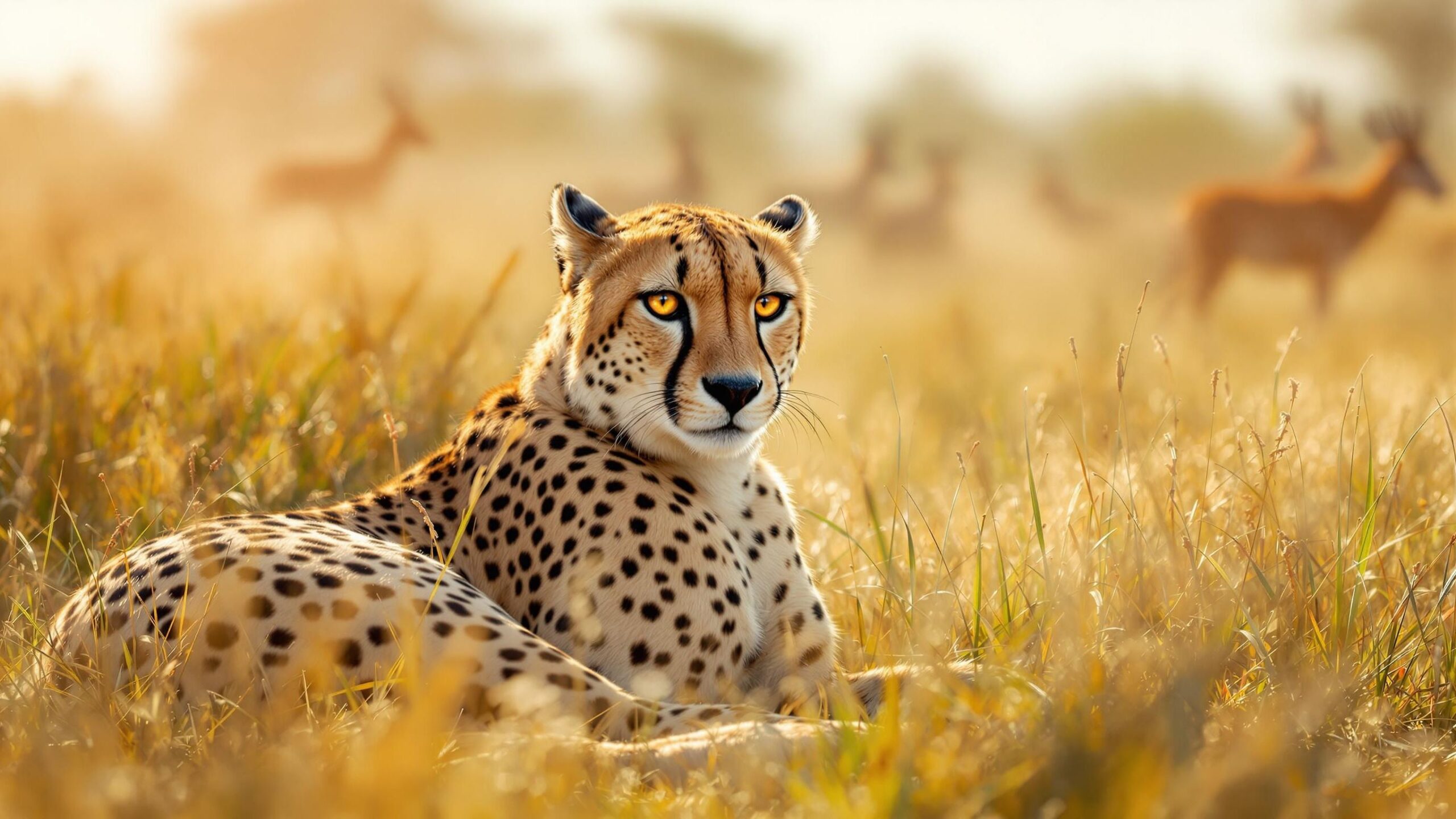 Resting Central African Cheetah
