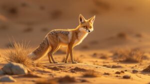 Sechuran Fox in sand
