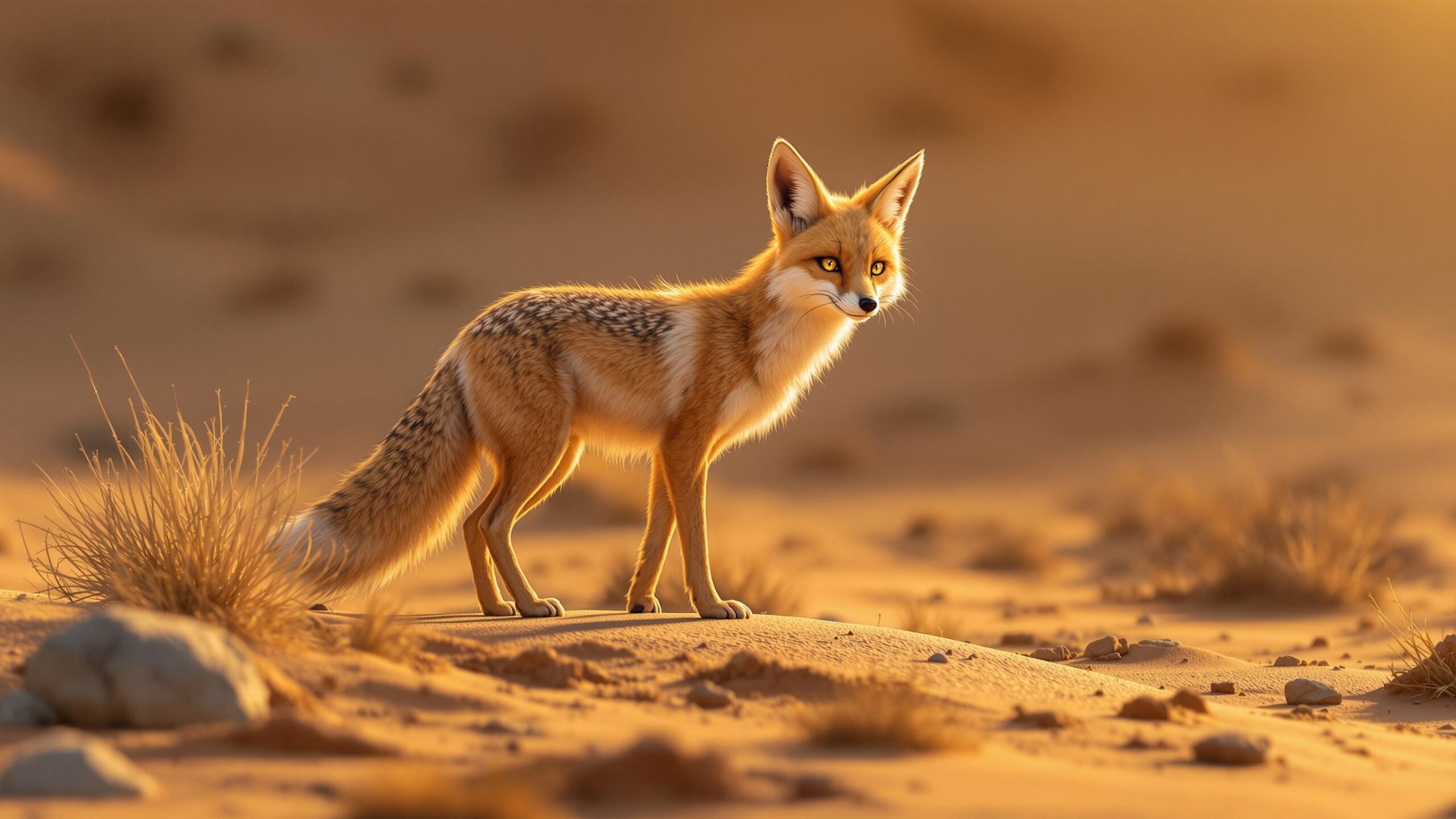 Sechuran Fox in sand