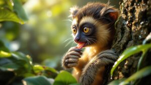 Slow Loris Eating