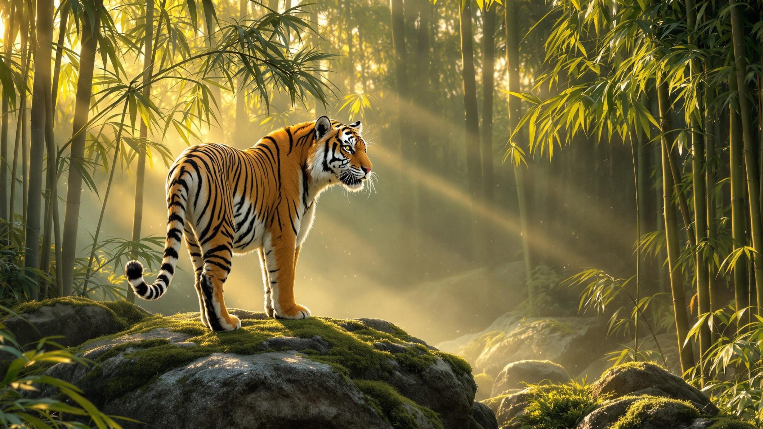 South China Tiger On Rock