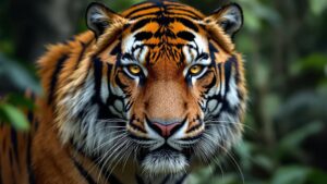 Sumatran Tiger Closeup