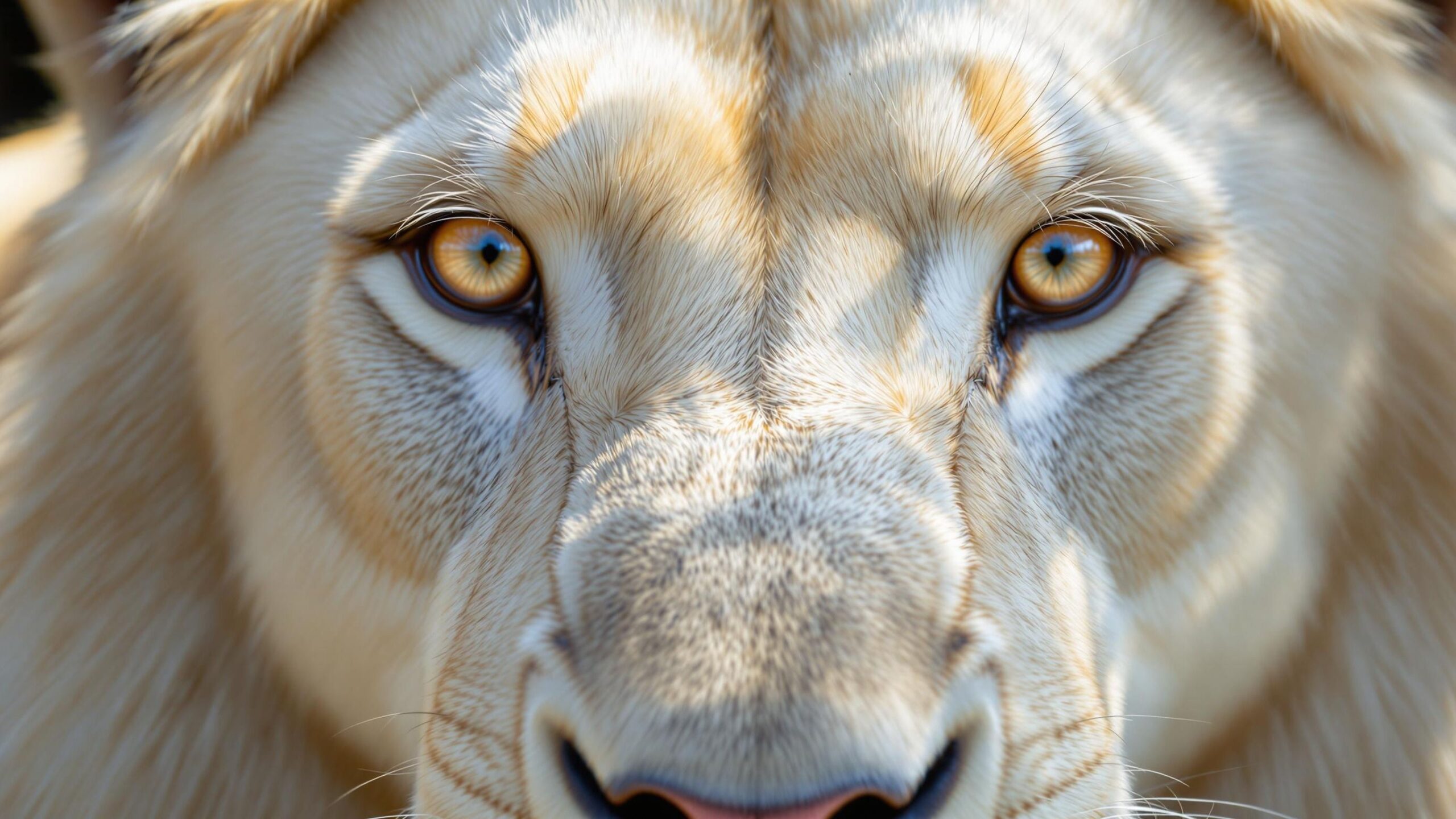 White Lion Closeup