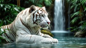 White Tiger in Water