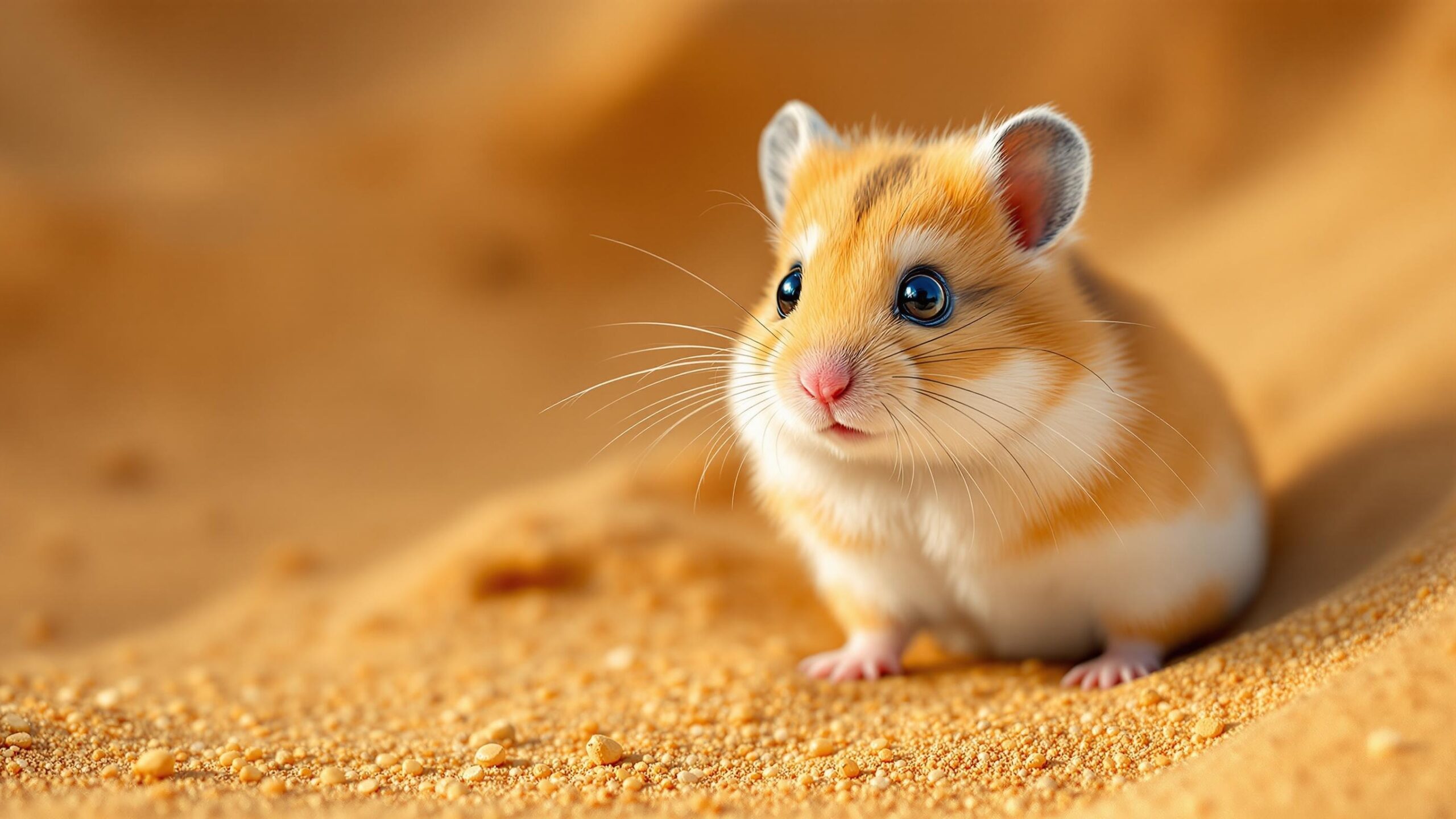 Roborovski in sand