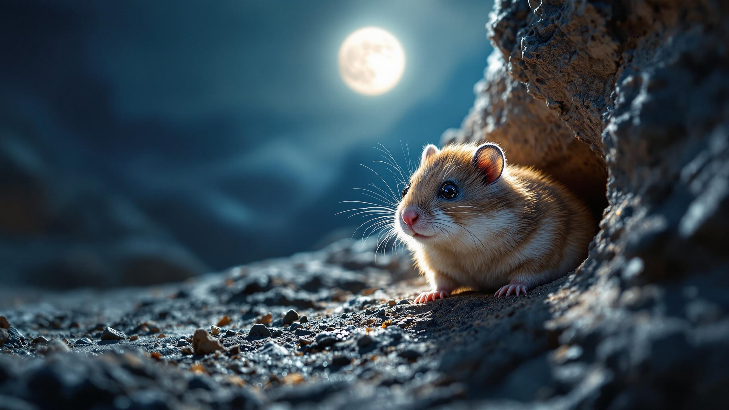 Syrian Hamster at night