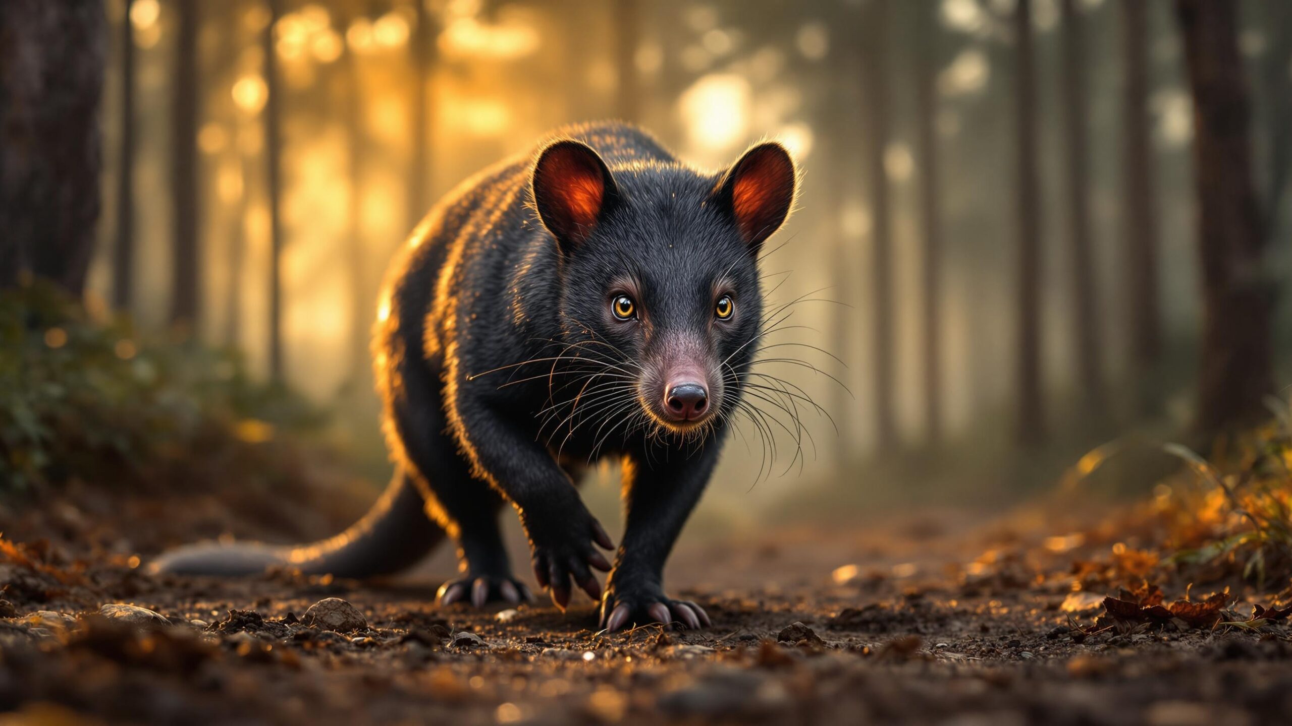 Tasmanian Devil in forest