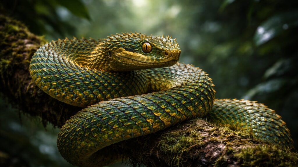 Thorned Python Bush Viper - Animal Streets