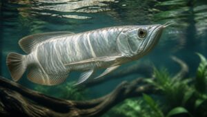 Arowana shown in a natural aquatic setting for Animal Streets