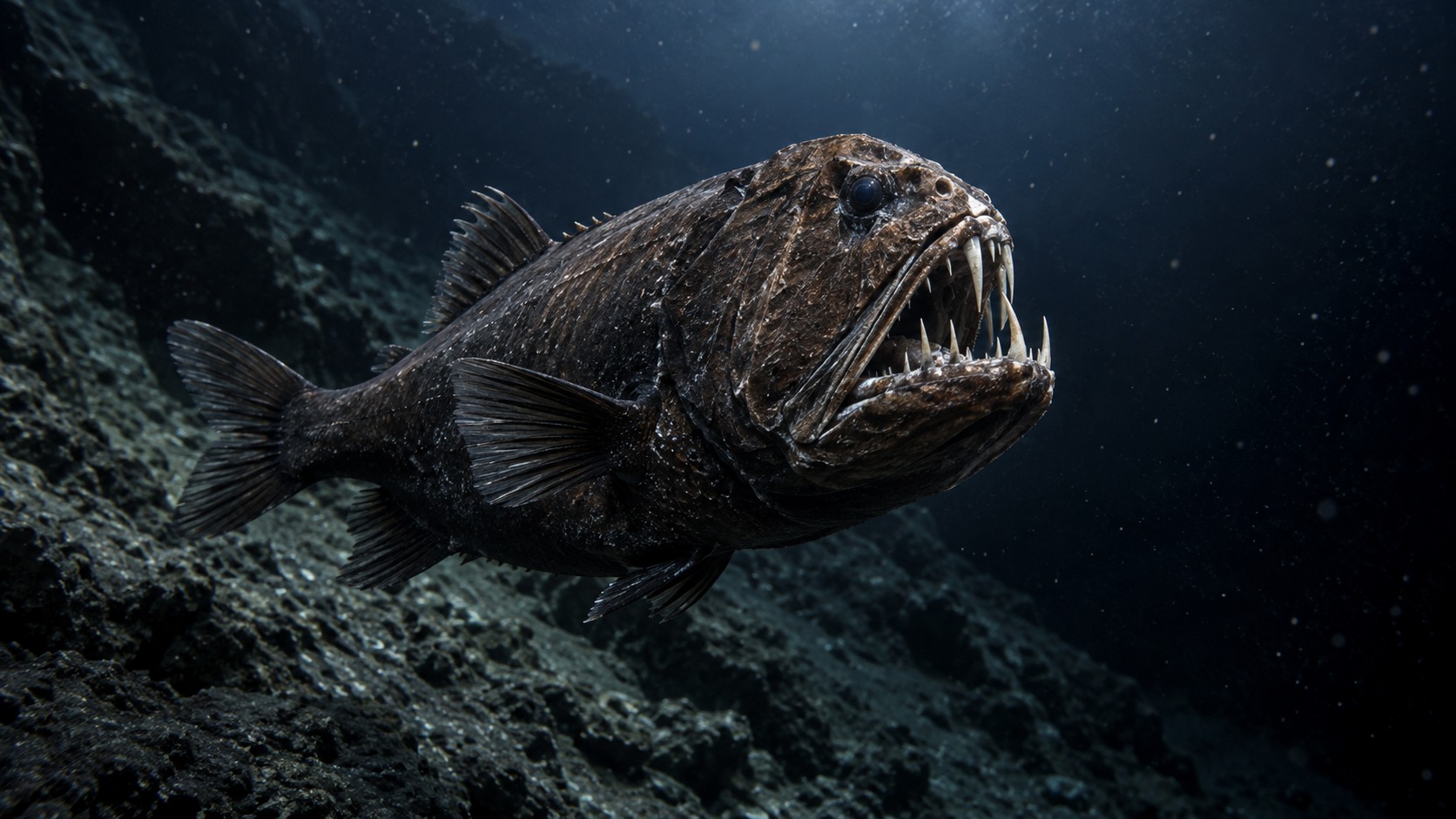 Generated featured hero image of Fangtooth in a natural aquatic setting