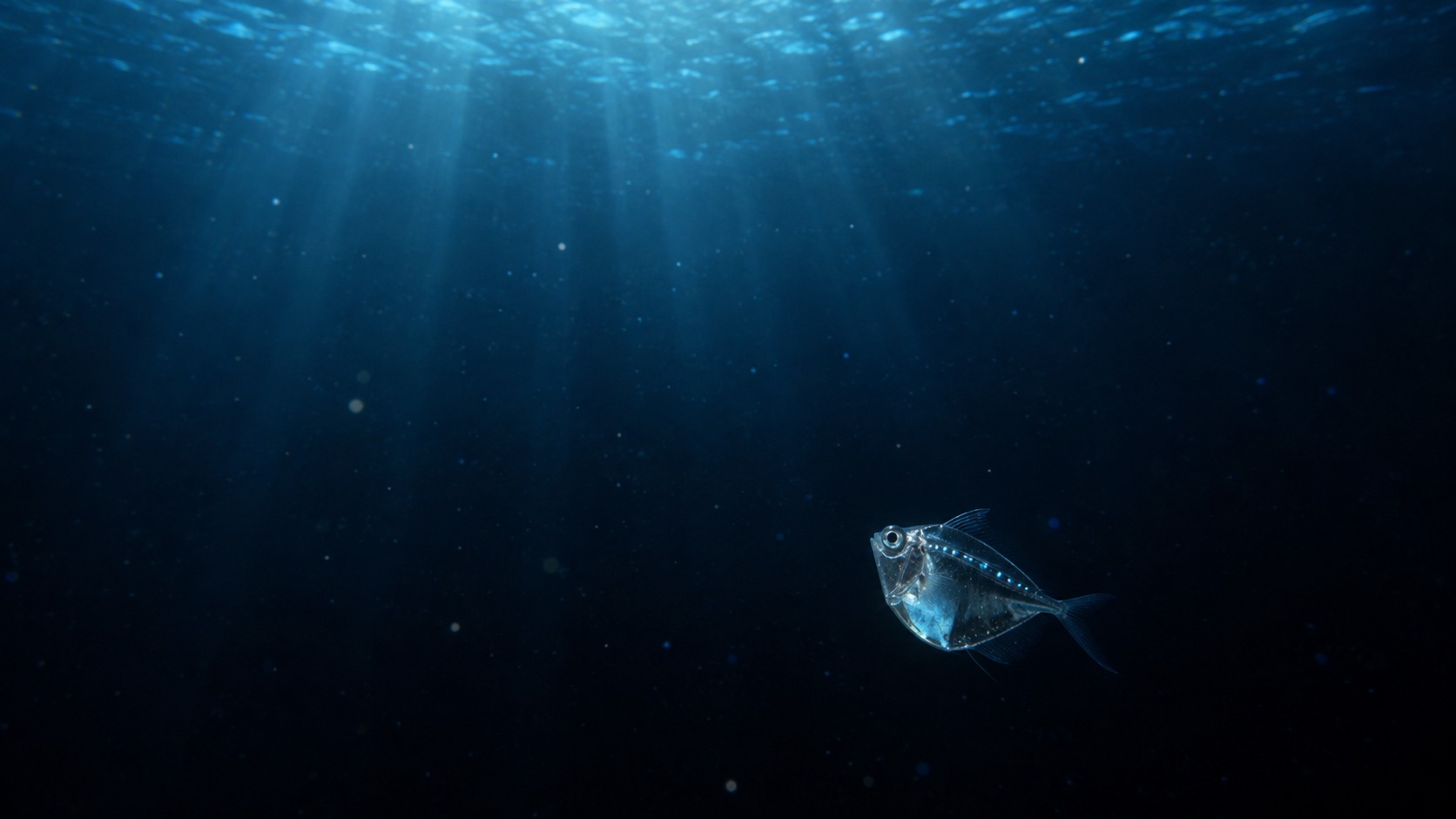 Generated body 1 image of Hatchetfish in a natural aquatic setting