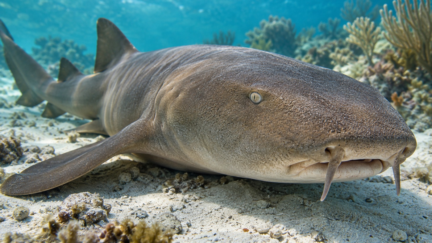 Generated body 1 image of Nurse Shark in a natural aquatic setting
